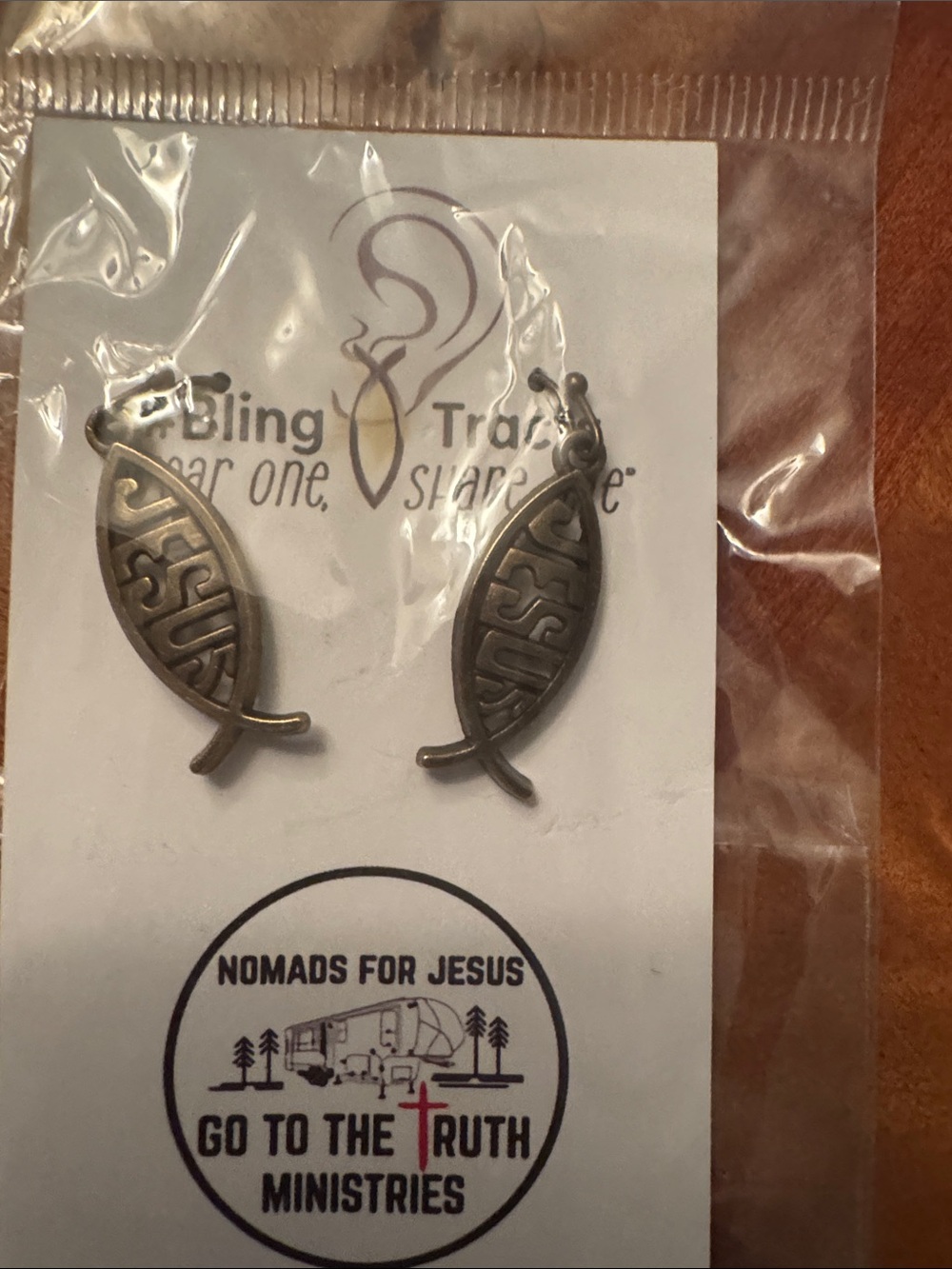 Silver Christian Fish Earrings